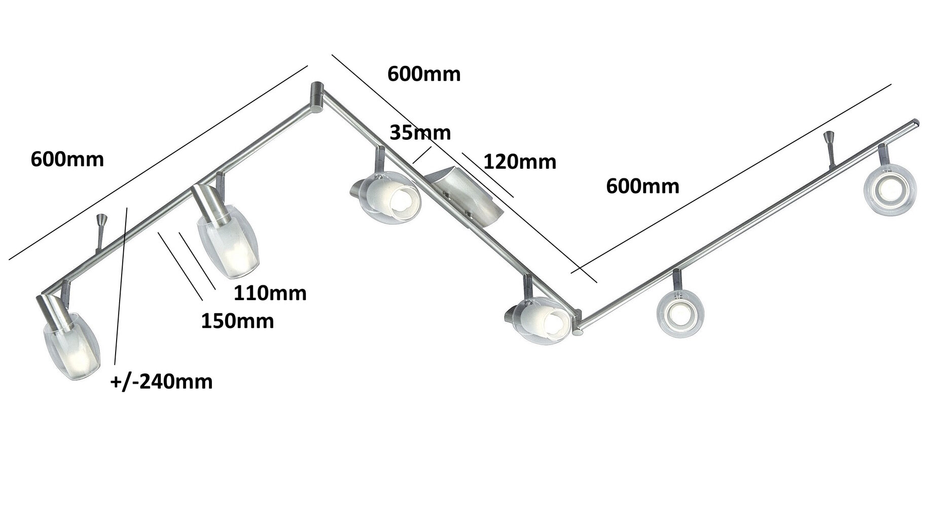 G.Lux laelamp GT-103/6 цена и информация | Laelambid | kaup24.ee