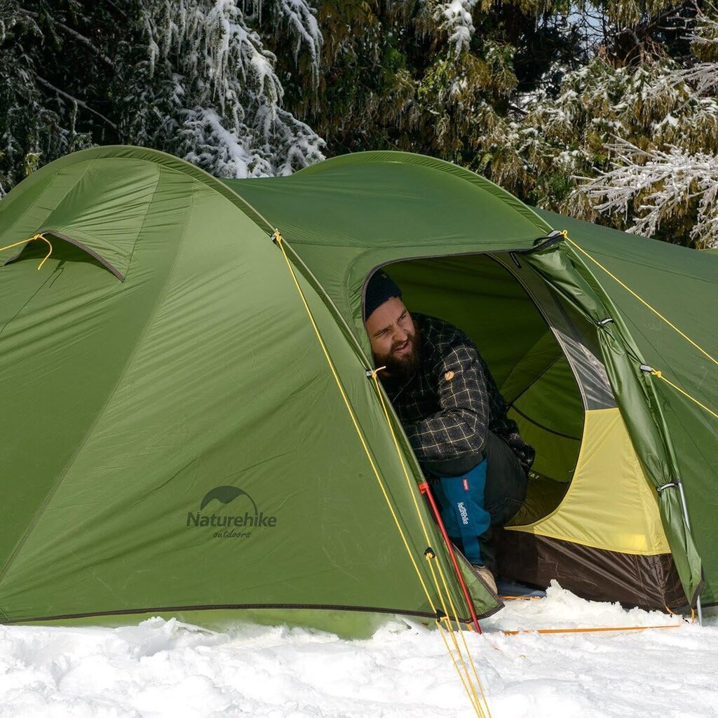 Telk Naturehike Opalus 3 inimesele + matid, roheline цена и информация | Telgid | kaup24.ee