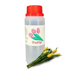 Tulipunane sojavaha küünal lõhnaga 100 ml цена и информация | Подсвечники, свечи | kaup24.ee