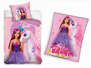 Barbie komplekt Puuvillane padi 160x200 + tekk 130x170 BARBIE hind ja info | Voodilinad | kaup24.ee