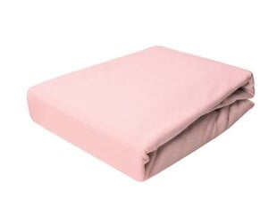 Elastse lindiga trikotaažileht 180x200 Powder Pink Prestige Collection 160 g/m2 hind ja info | Voodilinad | kaup24.ee