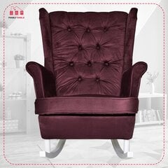 Family Furniture Gaja Skandinaavia kiiktool lilla rubiinpunane цена и информация | Кресла в гостиную | kaup24.ee