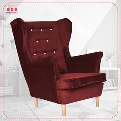 Family Furniture bordoopunane tumepunane Diana Skandinaavia tugitool цена и информация | Кресла в гостиную | kaup24.ee