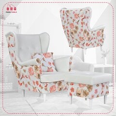 Ari Print Duo tugitool koos jalatoega, Skandinaavia peremööbli pouffe цена и информация | Кресла в гостиную | kaup24.ee