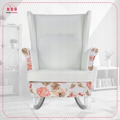 Ari Print Duo Skandinaavia kiiktool Family Furniture valge lill цена и информация | Кресла в гостиную | kaup24.ee