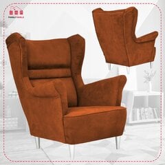 Zoya Skandinaavia tugitool vask-oranž punane Family Furniture цена и информация | Кресла в гостиную | kaup24.ee