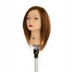 L106Hd Barber Training Head 30 cm Natural India Juuksed Helepruun hind ja info | Juuste aksessuaarid | kaup24.ee