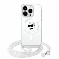 Karl Lagerfeld KLHMP13XHCCHNT iPhone 13 Pro Max 6.7" hardcase transparent IML Choupette Head & Cord Magsafe цена и информация | Чехлы для телефонов | kaup24.ee