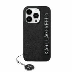 Karl Lagerfeld KLHCP15XPSAKDGCK iPhone 15 Pro Max 6.7" czarny|black hardcase Saffiano Rhinestones & Charm цена и информация | Чехлы для телефонов | kaup24.ee