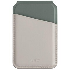 UNIQ Lyden DS magnetyczny portfel RFID i stojak na telefon beżowo-zielony|ivory-lichen green цена и информация | Аксессуары для телефонов | kaup24.ee