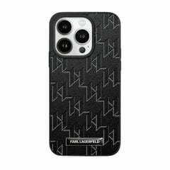 Karl Lagerfeld KLHMP15XPKHPORPK iPhone 15 Pro Max 6.7" hardcase czarny|black Leather Monogram Metal Logo цена и информация | Чехлы для телефонов | kaup24.ee