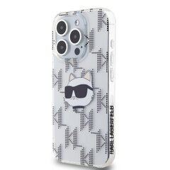 Karl Lagerfeld IML Electroplated Choupette Head Case for iPhone 15 Pro Max Transparent цена и информация | Чехлы для телефонов | kaup24.ee