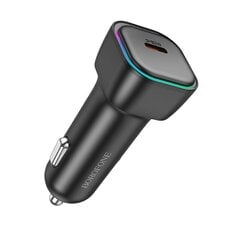 Borofone Car charger BZ28 Trophie - Type C - PD 30W 3A black цена и информация | Зарядные устройства для телефонов | kaup24.ee