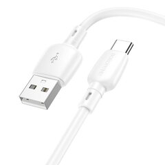 Borofone Cable BX93 Super Power - USB to Type C - 27W 3A 1 metre white цена и информация | Кабели для телефонов | kaup24.ee