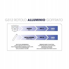 Alumiiniumfoolium juustele G312, 12 cm hind ja info | Juuksevärvid | kaup24.ee