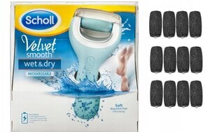 Scholl Velvet Smooth elektrooniline teemantkristallidega jalaviil hind ja info | Maniküüri ja pediküüri tarvikud | kaup24.ee