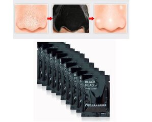 Маска для лица Pilaten Black Mask черная с активным бамбуковым углем 6г, 10 шт цена и информация | Маски для лица, патчи для глаз | kaup24.ee