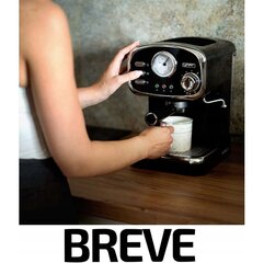 Помповая эспрессо-кофемашина "Yoer Breve 1100 W", черная цена и информация | Кофемашины | kaup24.ee