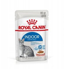 Royal Canin Indoor Steriliseeritud kassi märgtoit kastmes 85 g цена и информация | Кошачьи консервы | kaup24.ee