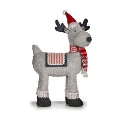 Christmas reindeer 63,5 cm Красный Серый Ткань Белый цена и информация | Рождественские украшения | kaup24.ee