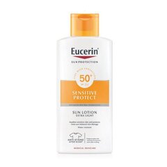 Солнцезащитный лосьон Eucerin Sun Extra Lotion Light Sensitive Protect SPF50 400 мл цена и информация | Кремы от загара | kaup24.ee