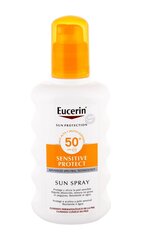 Солнцезащитный защитный спрей Eucerin Sensitive Protect SPF50+ 200 мл цена и информация | Кремы от загара | kaup24.ee