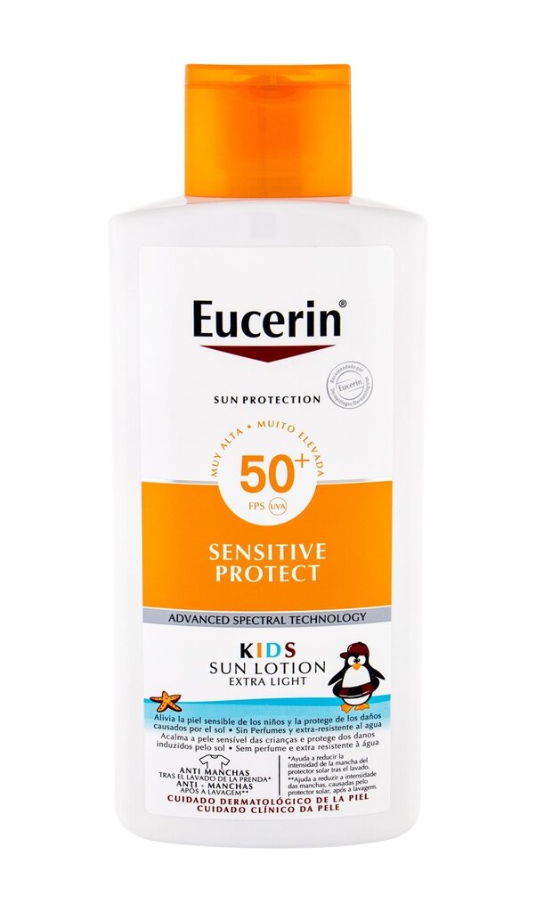 Päikesekaitsekreem lastele Eucerin Infantil Sensitive Protect SPF50 400 ml цена и информация | Laste ja ema kosmeetika | kaup24.ee
