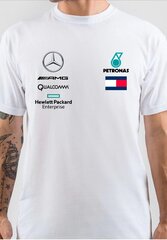 Мужская футболка Mercedes AMG Petronas, белая цена и информация | Мужские футболки | kaup24.ee