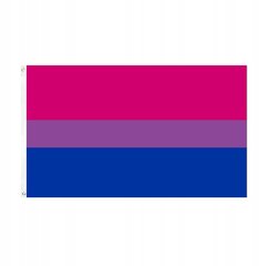 LGBT LARGE Rainbow Flag 90x150cm BISEXUALITY F7 цена и информация | Флаги и держатели для флагов | kaup24.ee