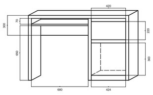 Стол KT - BIU цена и информация | Компьютерные, письменные столы | kaup24.ee