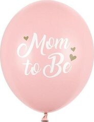 Воздушные шары 30 см "Mom to Be", пастельно-розовый, 6 шт цена и информация | Шарики | kaup24.ee