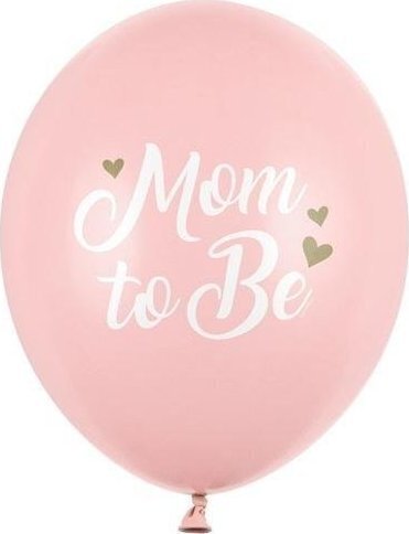 Õhupallid 30 cm "Mom to Be", pastell-roosa, 6 tk цена и информация | Õhupallid | kaup24.ee