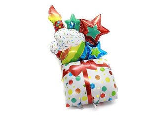 Набор фольгированных шаров на день рождения, 6 шт. цена и информация | Шарики | kaup24.ee