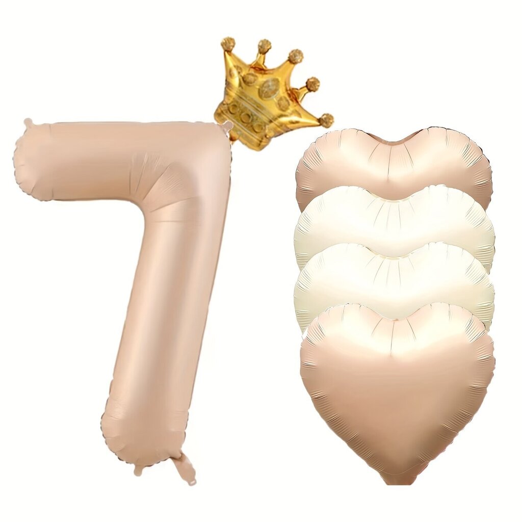 '6 tk numbriga fooliumist õhupallide komplekt, sünnipäevakaunistused, fotorekvisiit, juubelikaunistus, atmosfääriline taustakujundus, peokaunistus, sisekujundus, teemaürituste sisustus, peokaunistused' hind ja info | Õhupallid | kaup24.ee