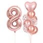 '10-pakendiline Rose Gold sünnipäevanumbrite komplekt: lisage oma peokaunistustele veidi luksust! Halloweeni tänupüha jõulukink Jõulud Halloweeni tänupüha kingitus lihavõttepühade kingitus Eid Al-Adha Mubarak' hind ja info | Õhupallid | kaup24.ee