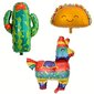 '3tk/komplekt Jumbo Taco Lama Cactus Balloon Mexico FiestaThemed Peotarbed Sisustus Sport Pulma Sünnipäevapidu' цена и информация | Õhupallid | kaup24.ee