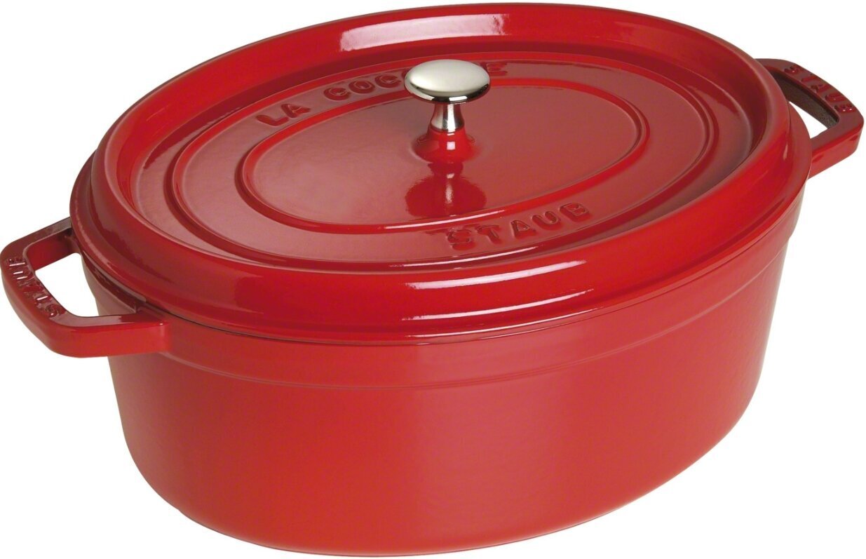 STAUB 40509-876-0 ovaalne malmpott - punane 8 ltr hind ja info | Potid ja kiirkeedupotid | kaup24.ee