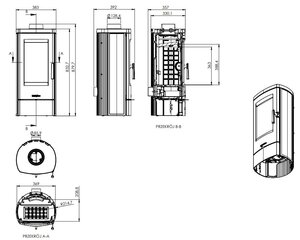 Malmkamin Sora 7kW hind ja info | Kaminad | kaup24.ee