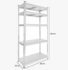 Складская полка Arebos цена и информация | Полки | kaup24.ee