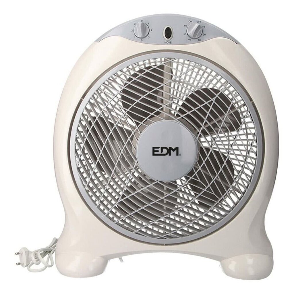 Lauaventilaator EDM Hall Valge 45 W цена и информация | Ventilaatorid | kaup24.ee