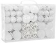 Jõulupuu Baubles White 100 tpcs 300895b цена и информация | Kuuseehted | kaup24.ee