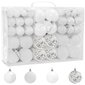 Jõulupuu Baubles White 100 tpcs 300895b цена и информация | Kuuseehted | kaup24.ee