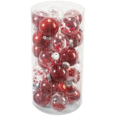 Jõulupuu baubles 30 tk SYSD1688-070 hind ja info | Kuuseehted | kaup24.ee