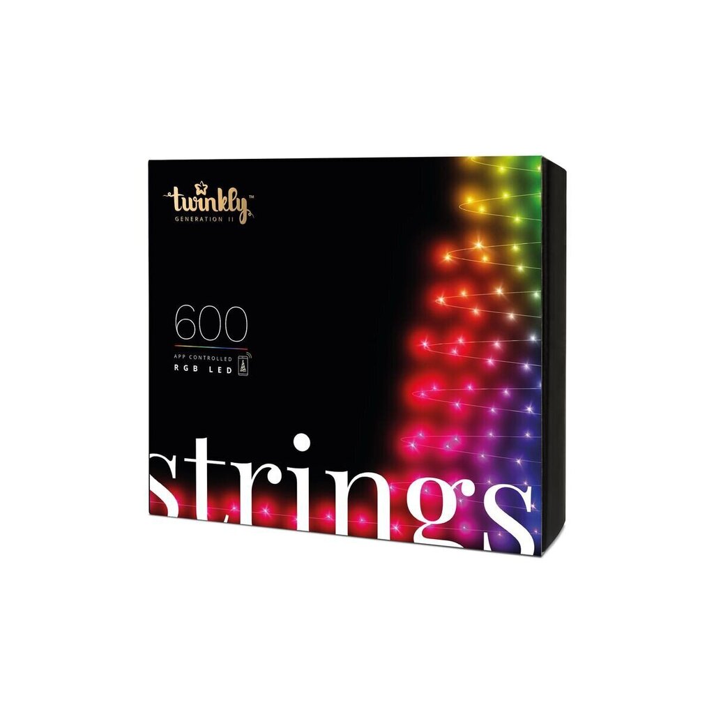 TWINKLY Strings 600 (TWS600STP-BEU) Nutikad jõulupuu tuled 600 LED RGB 48 m цена и информация | Jõulutuled | kaup24.ee