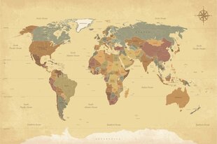 Фотообои - Старая карта мира цена и информация | Детские фотообои | kaup24.ee