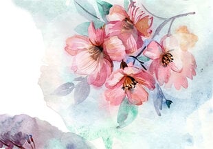Детские фотообои - Весенние цветы нарисованные акварелью цена и информация | Детские фотообои | kaup24.ee