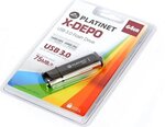 Флеш память Platinet X-DEPO PMFU364 64GB USB 3.0, черная