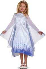 Disguise kostüüm Snow Queen Frozen Elsa Classic, 7-8 aastastele цена и информация | Карнавальные костюмы | kaup24.ee