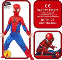 Руби 640840L Человек -паук Marvel Spider -Man Classic Kind Costume, Boy, L (7 - 8 лет/128 см) цена и информация | Карнавальные костюмы | kaup24.ee