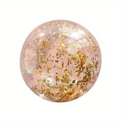 '1 tk Ultra Clear Glitter rannapall, suurem ja ümaram kuju, ohutu ja lekkekindel klapp, saadaval 30 cm x 30 cm ja 40 cm x 40 cm kahes stiilis, rannatarbed, basseinipeo tarvikud' hind ja info | Peokaunistused | kaup24.ee